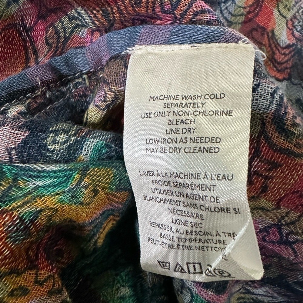 Pilcro Bohemian Split Back Printed Oversized Butt… - image 8